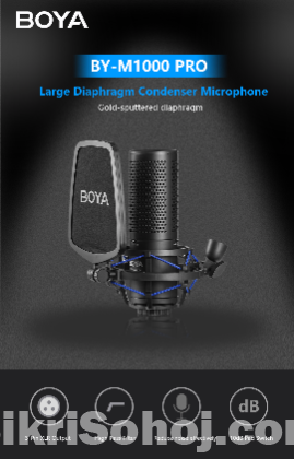 Boya BY-M1000 Pro Large Diaphragm Condenser Microphone